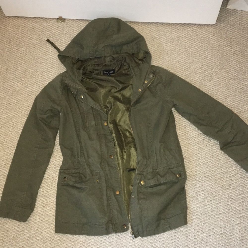 utility jacket olive green